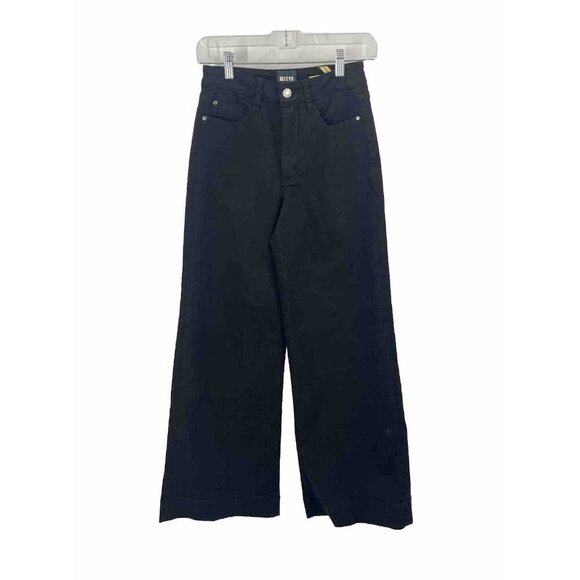 Anthropologie Denim - Maeve Anthropologie Black Wide Leg Jeans Sz 25